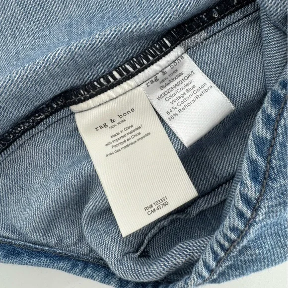 RAG & BONE Denim Blue Button Down Shirt Size XS - Picture 5 of 7